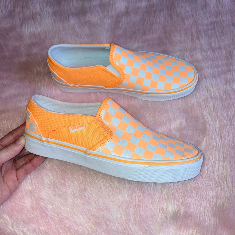 NWOT neon orange vans